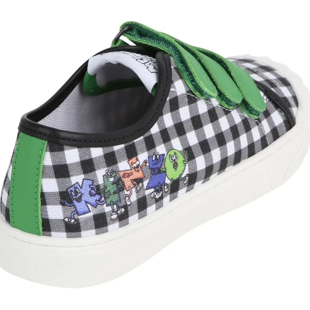 Rutiga Sneakers Elfenbensvit>Kenzo Sale