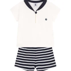 Sailor Klädset I 2 Delar Smoking Marshmallow>Petit Bateau Best