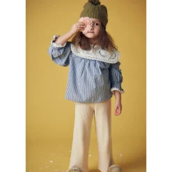 Salia Stickade Byxor Gräddvit><noscript><img width=