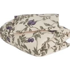 SE 100x130 / 35x55 Muslin Mönstrat Junior Påslakanset Plum>garbo&friends Clearance
