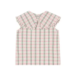 Seersuckerblus Check Carnation>garbo&friends Discount