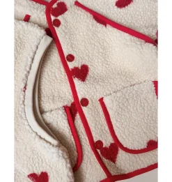 Simone Fleecejacka Soft White Heart><noscript><img width=