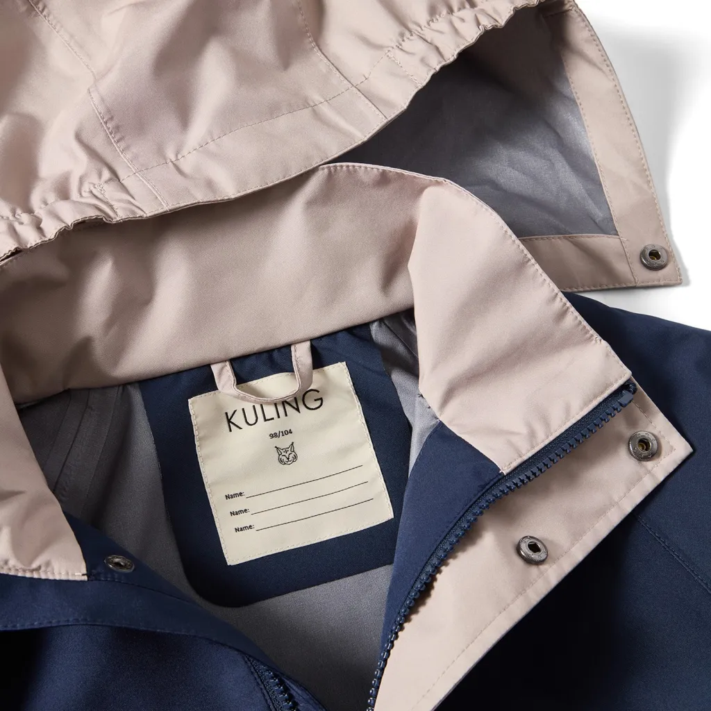 Skagen Andningsbart Regnställ Navy/taupe Blocking>Kuling Sale