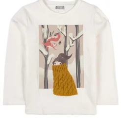 Snow Scene Långärmad T-shirt Vit>Il Gufo Online