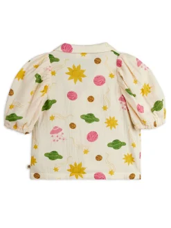 Space Muslinblus Off-white>Mini Rodini Best