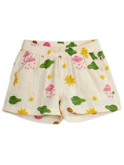 Space Muslinshorts Off-white>Mini Rodini Discount