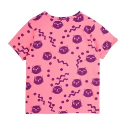 Squiggly Cats T-shirt Pink>Mini Rodini Best