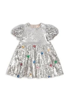 Starla Star Dust Klänning Star Sequin Silver>Konges Sløjd Outlet