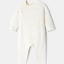 Stickad Jumpsuit Blanc Ivoire>Absorba