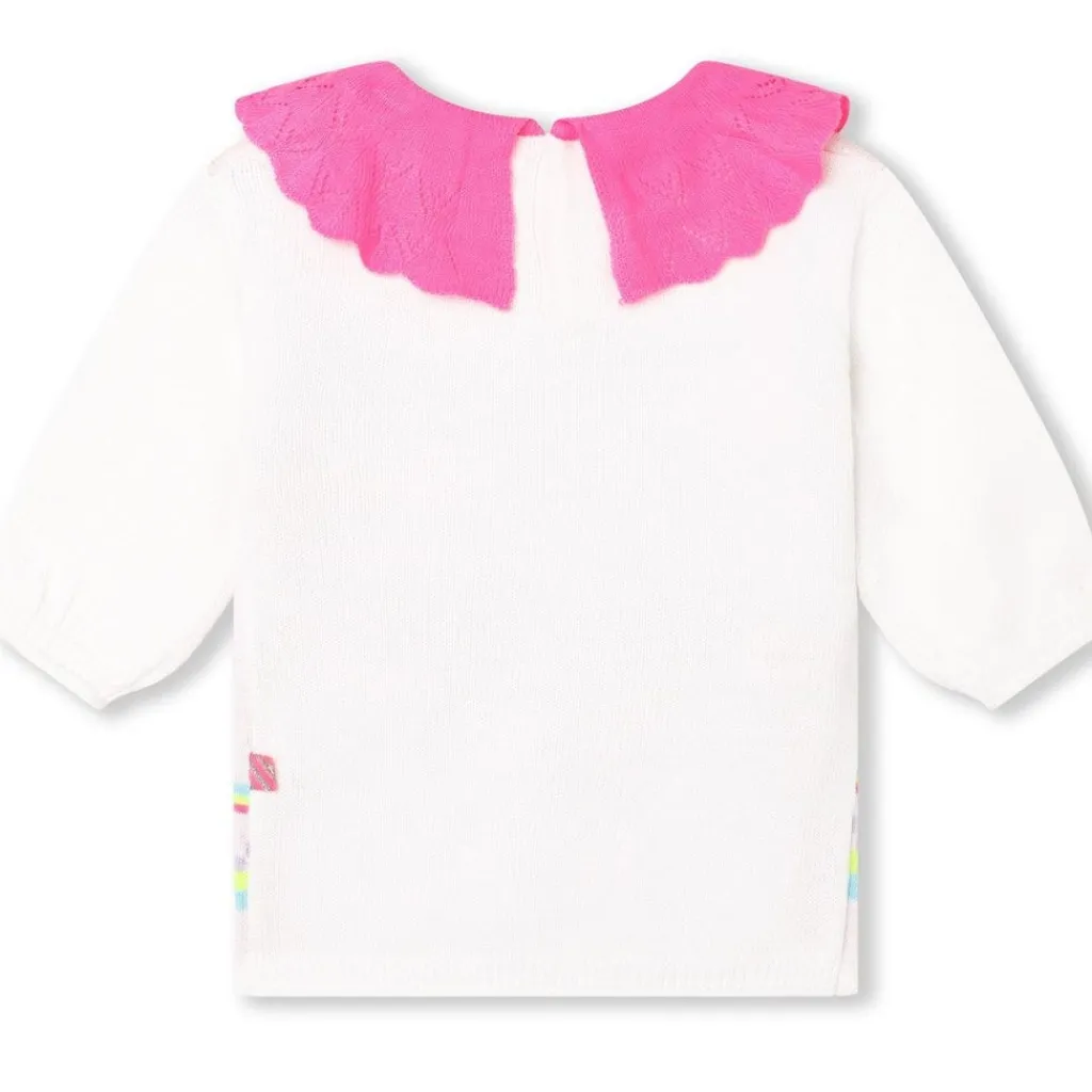 Stickad Klänning Gräddvit>Billieblush Best
