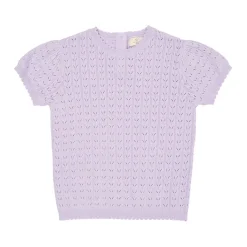 Stickad Pointelleblus Lavender>Copenhagen Colors Clearance