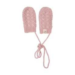 Stickade Babyvantar I Ull Blush Pink>Little Jalo Best