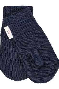 Stickade Merinoullvantar Navy>Copenhagen Colors Discount