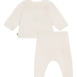 Stickat 2-delat Klädset I Ull Och Bomull Marshmallow><noscript><img width=