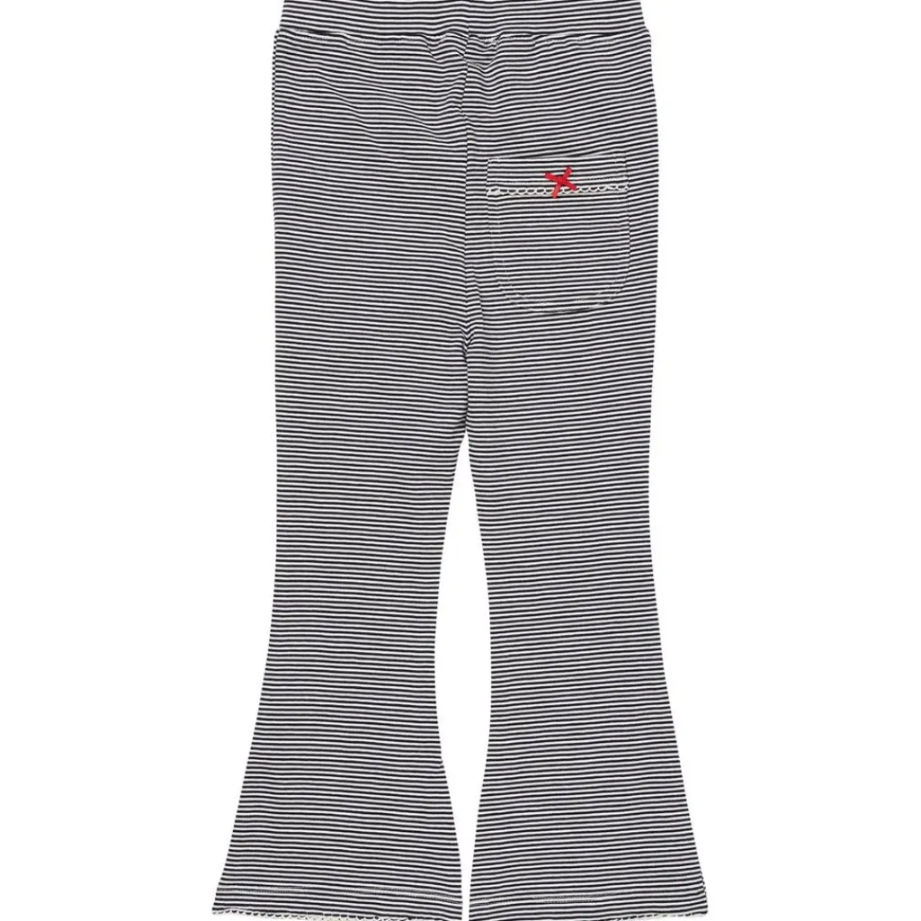 Striped Flare Pant Navy/Cream Stripe>Copenhagen Colors Hot