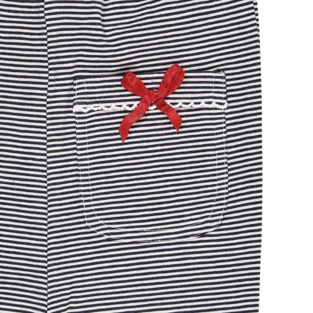 Striped Flare Pant Navy/Cream Stripe>Copenhagen Colors Hot