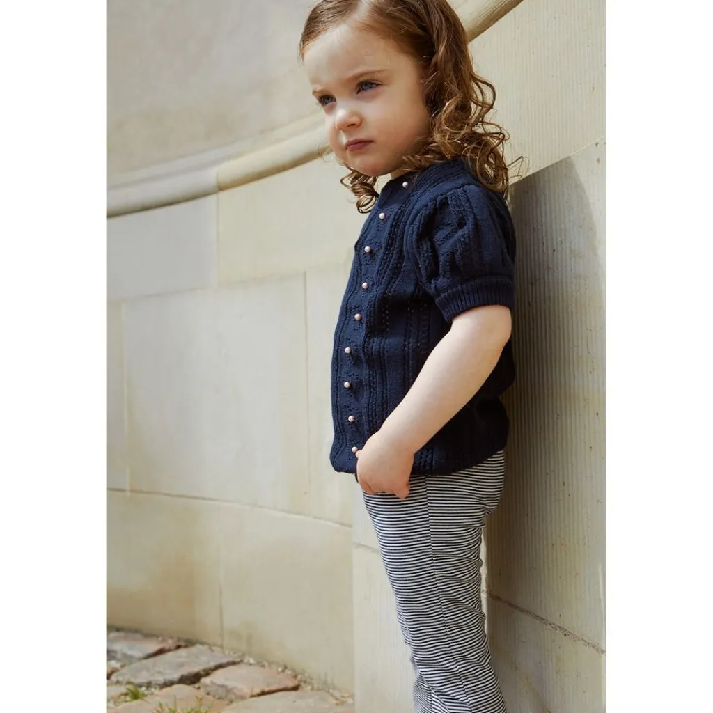 Striped Flare Pant Navy/Cream Stripe>Copenhagen Colors Hot