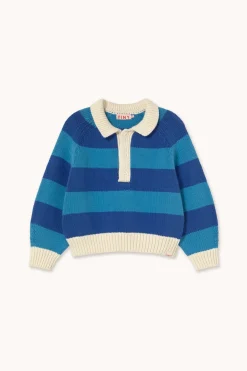 Stripes Tröja Ultramarine>Tinycottons
