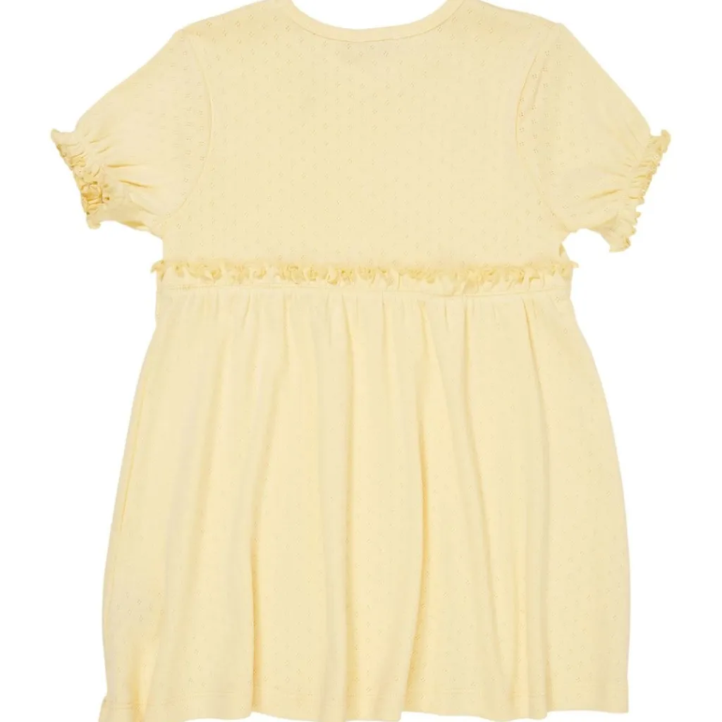 Summer Pointelle-klänning Light Yellow>Copenhagen Colors Best