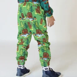 Sweatpants with bears Moss Green><noscript><img width=