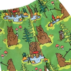 Sweatpants with bears Moss Green><noscript><img width=