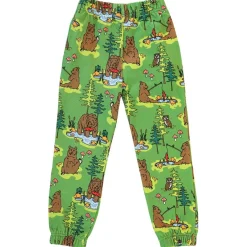 Sweatpants with bears Moss Green><noscript><img width=