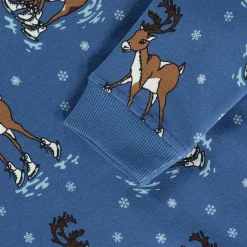 Sweatshirt with reindeer Federal Blue Federal Reindeer Sweatshirt i Federal Blue><noscript><img width=