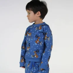 Sweatshirt with reindeer Federal Blue Federal Reindeer Sweatshirt i Federal Blue><noscript><img width=