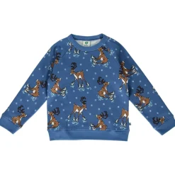 Sweatshirt with reindeer Federal Blue Federal Reindeer Sweatshirt i Federal Blue><noscript><img width=