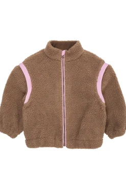 Teddyjacka Med Avtagbara Ärmar Natural Pink>Copenhagen Colors Hot