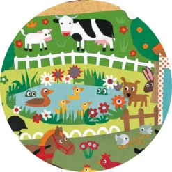 The Farm 2-i-1-pussel Och Observationsspel><noscript><img width=