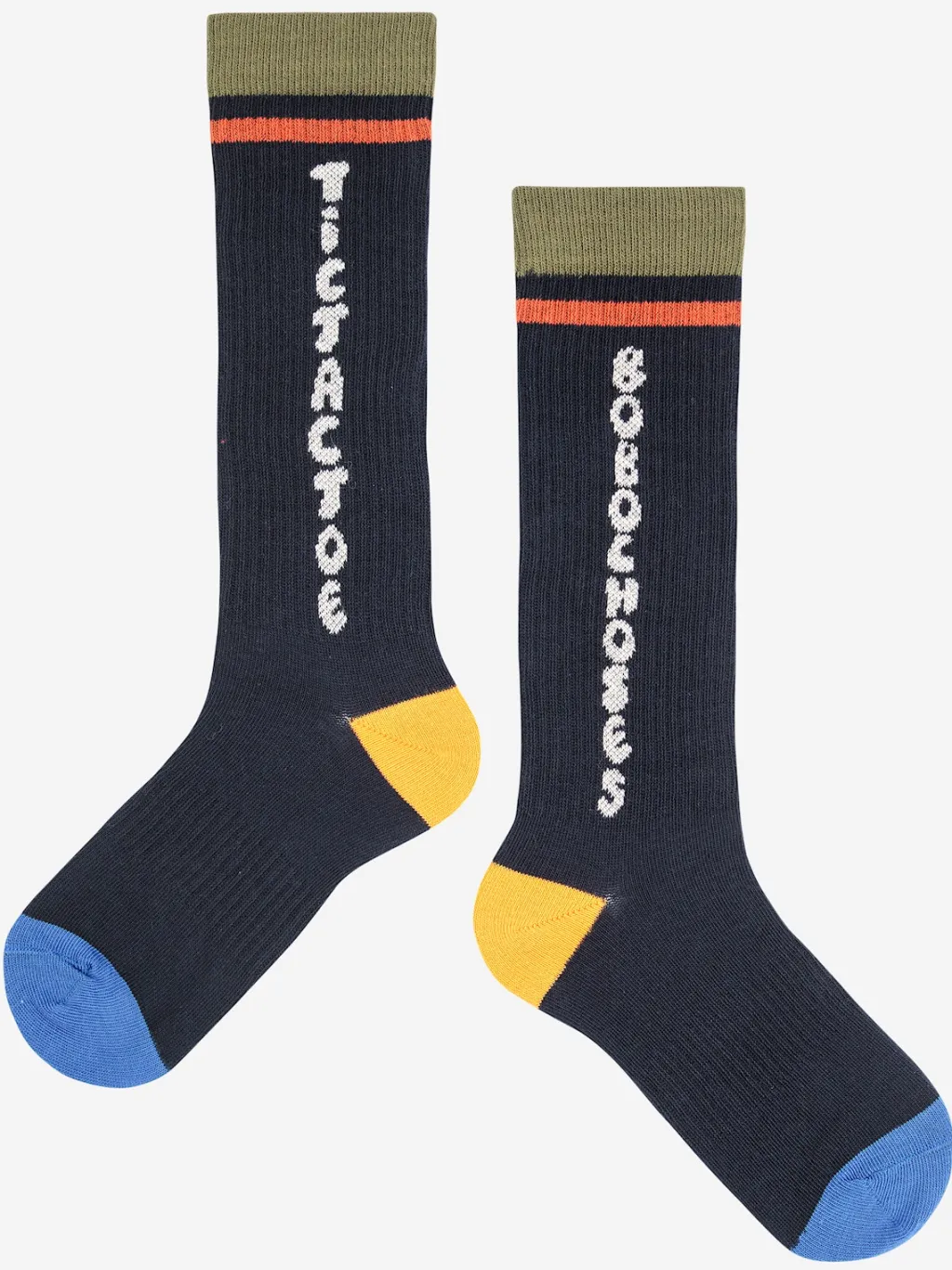 Tic Tac Toe Extra Långa Strumpor Midnight Blue>Bobo Choses Online