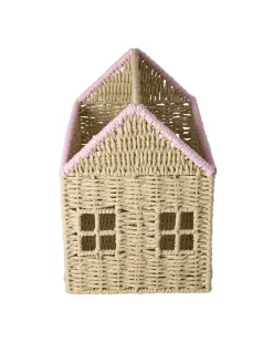 Tidskriftshållare Av Pappersrep Pink>RICE Sale