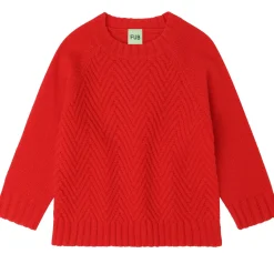 Tröja I Lammull Signal Red><noscript><img width=