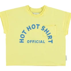 T-shirt Med Tryck Gul>Piupiuchick Discount