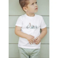 T-shirt Med Tryck Vit><noscript><img width=