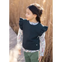 Ull Kashmir Stickad Tröja Marin><noscript><img width=