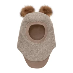 Ullalpackabalaklava Med Pompoms Camel Melange>Huttelihut Online