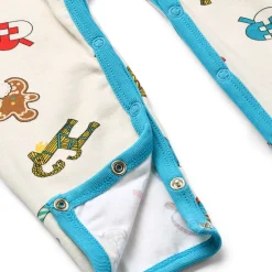 Ulm Långärmad Babydräkt Med Juldekorationer Vit Vanilla><noscript><img width=