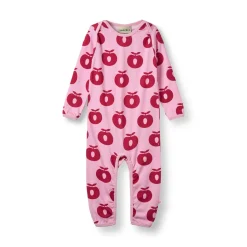 Ulm Long-Sleeved Baby Suit with Apples Pink lilac><noscript><img width=