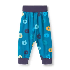 Ulm Pants For Baby with Apples Solid blue><noscript><img width=