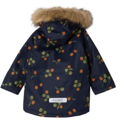 Val Thorens Mönstrad Parkas Med Hjortron Marinblå><noscript><img width=