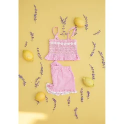 Vallaloid Shorts Pink Fragola Vichy><noscript><img width=