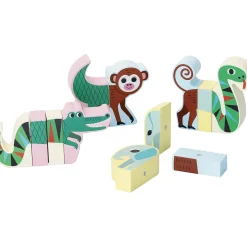Magnetiska Djungeldjur I Trä Multi><noscript><img width=