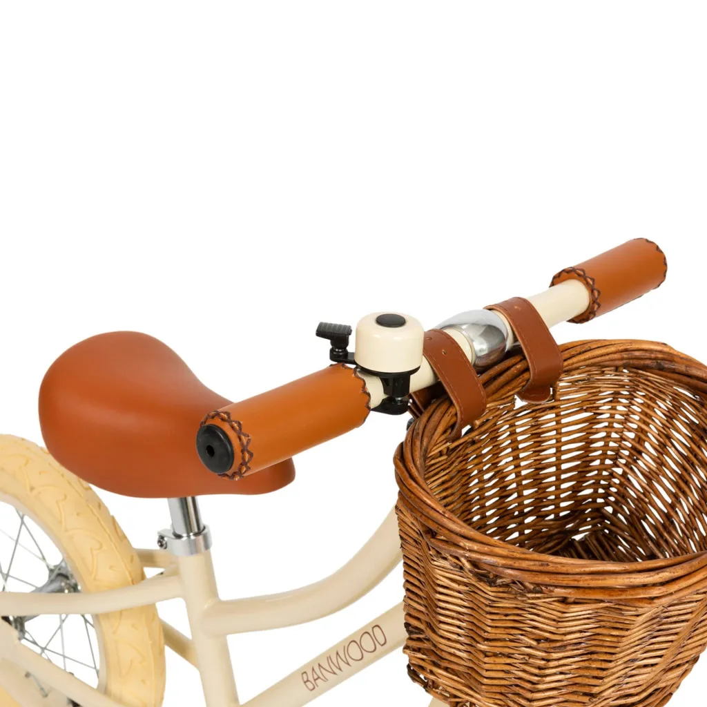 Vintage 12" Springcykel Gräddvit>Banwood Best