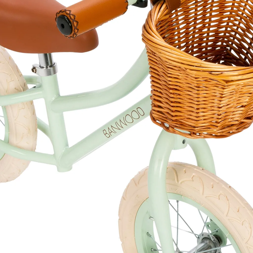 Vintage 12" Springcykel Mintgrön>Banwood Outlet