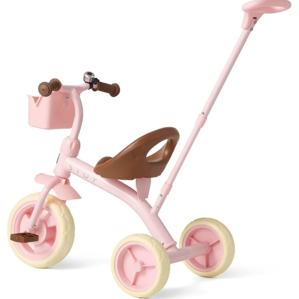 Vintage Trehjuling Med Föräldrahandtag Candy Pink>Stoy Discount