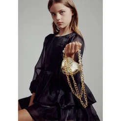 Wednesday Organza Klänning Black><noscript><img width=