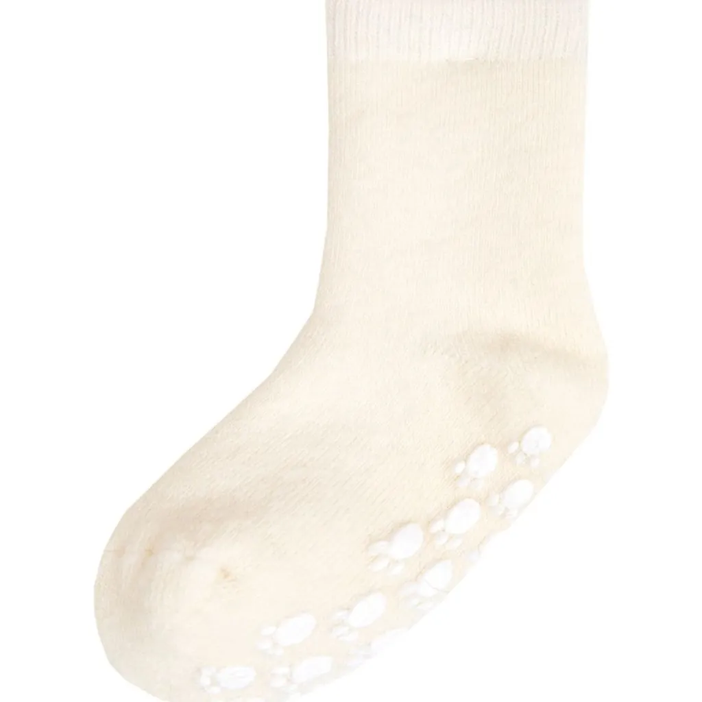 Wool Sock with Anti-Slip Offwhite>Joha Best