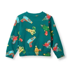 Yapeen With Space Blasters Sweatshirt Petroleum Green><noscript><img width=